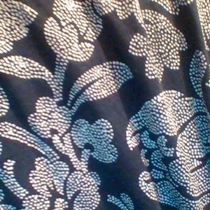 Loft Navy/White Wrap around dress